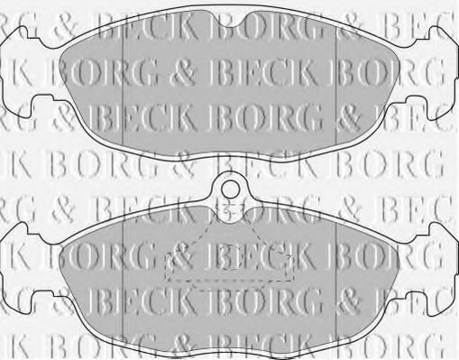 BORG & BECK BBP1424 Тормозные колодки для DAEWOO (Дэу) BORG & BECK BBP1424 Тормозные колодки для DAEWOO (Дэу)