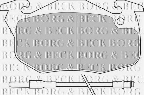 BORG & BECK BBP1425 Тормозные колодки для PEUGEOT 205 II (Пежо 205 2) BORG & BECK BBP1425 Тормозные колодки для PEUGEOT 205 II (Пежо 205 2)
