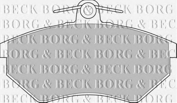 BORG & BECK BBP1427 Тормозные колодки для VOLKSWAGEN (Фольксваген) BORG & BECK BBP1427 Тормозные колодки для VOLKSWAGEN (Фольксваген)