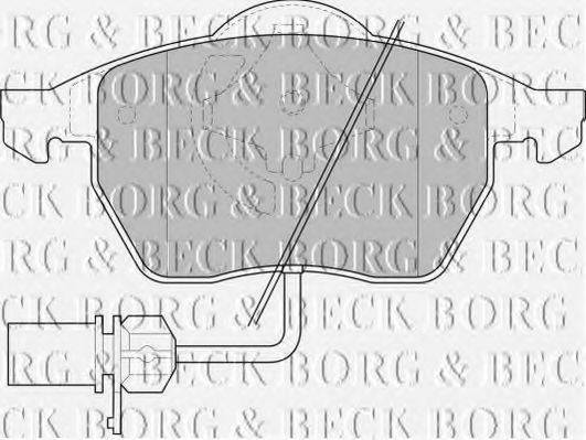 BORG & BECK BBP1447 Тормозные колодки для VOLKSWAGEN (Фольксваген) BORG & BECK BBP1447 Тормозные колодки для VOLKSWAGEN (Фольксваген)