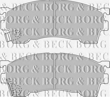 BORG & BECK BBP1516 Тормозные колодки для MAZDA (Мазда) BORG & BECK BBP1516 Тормозные колодки для MAZDA (Мазда)