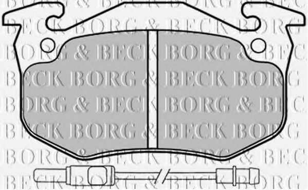 BORG & BECK BBP1525 Тормозные колодки для PEUGEOT 205 II (Пежо 205 2) BORG & BECK BBP1525 Тормозные колодки для PEUGEOT 205 II (Пежо 205 2)