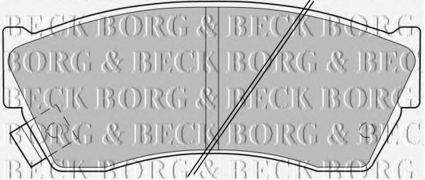 BORG & BECK BBP1529 Тормозные колодки для SUZUKI (Сузуки) BORG & BECK BBP1529 Тормозные колодки для SUZUKI (Сузуки)