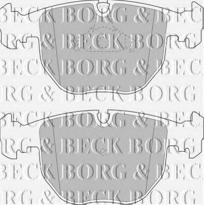 BORG & BECK BBP1595 Тормозные колодки для BMW (Бмв) BORG & BECK BBP1595 Тормозные колодки для BMW (Бмв)