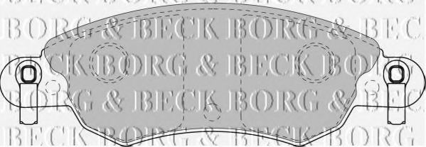 BORG & BECK BBP1709 Тормозные колодки для CITROËN C5 II (CитроËн С5 2) BORG & BECK BBP1709 Тормозные колодки для CITROËN C5 II (CитроËн С5 2)