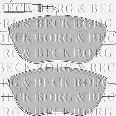 BORG & BECK BBP1717 Тормозные колодки для LANCIA MUSA (Лансиа/лянча Муса) BORG & BECK BBP1717 Тормозные колодки для LANCIA MUSA (Лансиа/лянча Муса)