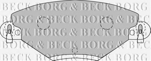BORG & BECK BBP1722 Тормозные колодки для CITROëN (Cитроëн) BORG & BECK BBP1722 Тормозные колодки для CITROëN (Cитроëн)