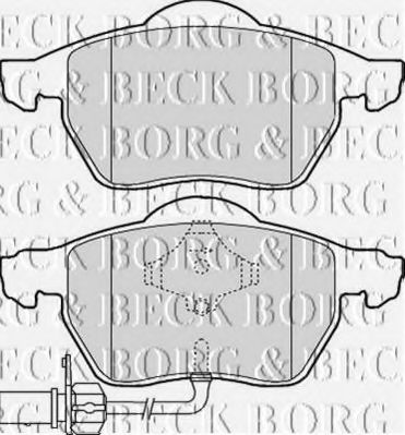 BORG & BECK BBP1766 Тормозные колодки для VOLKSWAGEN (Фольксваген) BORG & BECK BBP1766 Тормозные колодки для VOLKSWAGEN (Фольксваген)