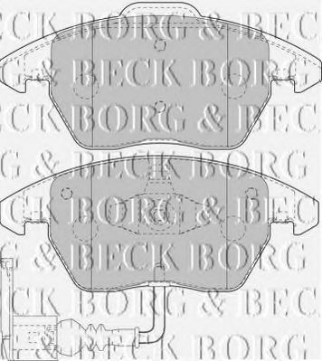 BORG & BECK BBP1876 Тормозные колодки для VOLKSWAGEN BORA / JETTA V (1K5), GOLF V Variant (1K5), JETTA V (1K5), VENTO V (1K5) 1.4 TSI BORG & BECK BBP1876 Тормозные колодки для VOLKSWAGEN BORA / JETTA V (1K5), GOLF V Variant (1K5), JETTA V (1K5), VENTO V (1K5) 1.4 TSI
