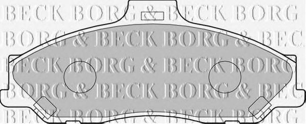 BORG & BECK BBP1887 Тормозные колодки для MAZDA PROCEED/DRIFTER (Мазда Просид/дрифтэр) BORG & BECK BBP1887 Тормозные колодки для MAZDA PROCEED/DRIFTER (Мазда Просид/дрифтэр)