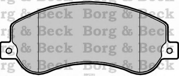 BORG & BECK BBP2281 Тормозные колодки для VOLKSWAGEN AMAROK (Фольксваген Амарок) BORG & BECK BBP2281 Тормозные колодки для VOLKSWAGEN AMAROK (Фольксваген Амарок)