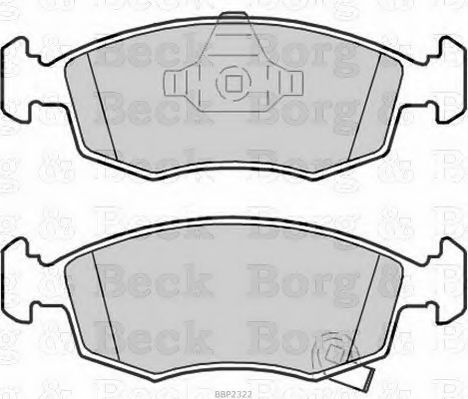 BORG & BECK BBP2322 Тормозные колодки для CHRYSLER YPSILON (Крайслер Ъпсилон) BORG & BECK BBP2322 Тормозные колодки для CHRYSLER YPSILON (Крайслер Ъпсилон)