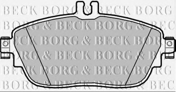 BORG & BECK BBP2344 Тормозные колодки для MERCEDES-BENZ B-CLASS (Мэрcэдэс-бэнз Б класс) BORG & BECK BBP2344 Тормозные колодки для MERCEDES-BENZ B-CLASS (Мэрcэдэс-бэнз Б класс)