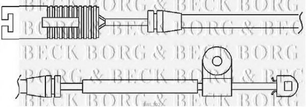 BORG & BECK BWL3027 Сигнализатор, износ тормозных колодок для BMW (Бмв) BORG & BECK BWL3027 Сигнализатор, износ тормозных колодок для BMW (Бмв)