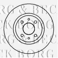 BORG & BECK BBD4002 Тормозной диск для FIAT 500 C (Фиат 500 c) BORG & BECK BBD4002 Тормозной диск для FIAT 500 C (Фиат 500 c)