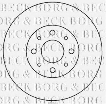 BORG & BECK BBD4055 Тормозной диск для FIAT (Фиат) BORG & BECK BBD4055 Тормозной диск для FIAT (Фиат)