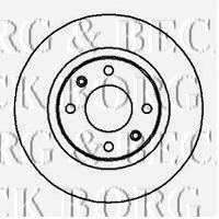 BORG & BECK BBD4245 Тормозной диск для CITROËN C3 I (CитроËн С3 1) BORG & BECK BBD4245 Тормозной диск для CITROËN C3 I (CитроËн С3 1)