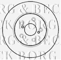 BORG & BECK BBD4375 Тормозной диск для TOYOTA (Тойота/тоета)
