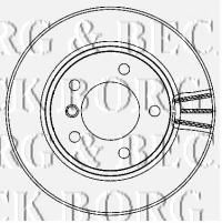 BORG & BECK BBD4463 Тормозной диск для BMW (Бмв) BORG & BECK BBD4463 Тормозной диск для BMW (Бмв)
