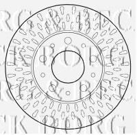 BORG & BECK BBD4608 Тормозной диск для FIAT (Фиат)