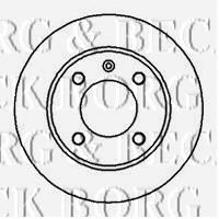 BORG & BECK BBD4738 Тормозной диск для FORD FIESTA (Форд Фиэста) BORG & BECK BBD4738 Тормозной диск для FORD FIESTA (Форд Фиэста)