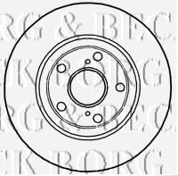 BORG & BECK BBD4745 Тормозной диск для TOYOTA (Тойота/тоета)
