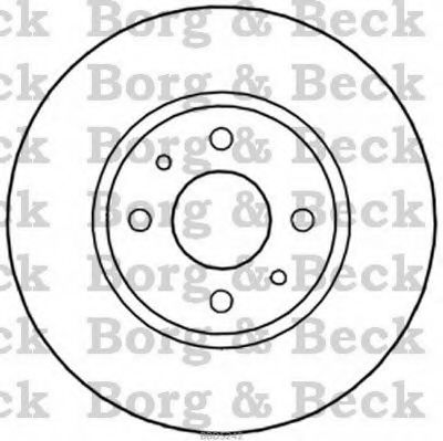 BORG & BECK BBD5242 Тормозной диск для FIAT 500 C (Фиат 500 c) BORG & BECK BBD5242 Тормозной диск для FIAT 500 C (Фиат 500 c)