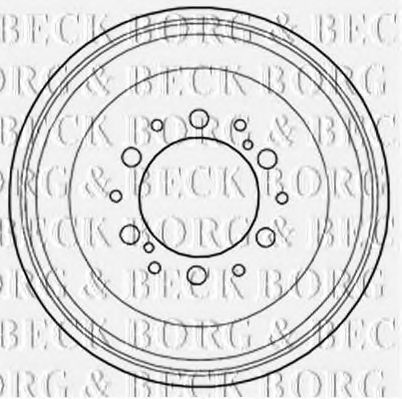 BORG & BECK BBR7232 Тормозной барабан для TOYOTA HIACE II (Тойота/тоета Хиаcэ 2) BORG & BECK BBR7232 Тормозной барабан для TOYOTA HIACE II (Тойота/тоета Хиаcэ 2)