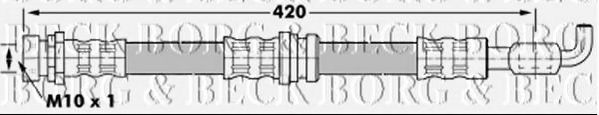 BORG & BECK BBH7078 Тормозной шланг для MAZDA (Мазда) BORG & BECK BBH7078 Тормозной шланг для MAZDA (Мазда)