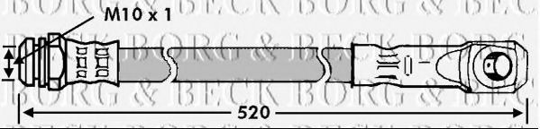 BORG & BECK BBH7106 Тормозной шланг для MITSUBISHI IO (Митсубиши/митсубиси Ио) BORG & BECK BBH7106 Тормозной шланг для MITSUBISHI IO (Митсубиши/митсубиси Ио)