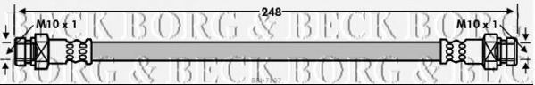 BORG & BECK BBH7107 Тормозной шланг для MITSUBISHI IO (Митсубиши/митсубиси Ио) BORG & BECK BBH7107 Тормозной шланг для MITSUBISHI IO (Митсубиши/митсубиси Ио)