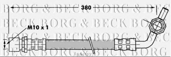 BORG & BECK BBH7233 Тормозной шланг для TOYOTA QUANTUM III (Тойота/тоета Qуантум 3) BORG & BECK BBH7233 Тормозной шланг для TOYOTA QUANTUM III (Тойота/тоета Qуантум 3)