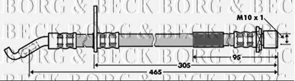 BORG & BECK BBH7329 Тормозной шланг для DAIHATSU STORIA (Дайхатсу Сториа) BORG & BECK BBH7329 Тормозной шланг для DAIHATSU STORIA (Дайхатсу Сториа)