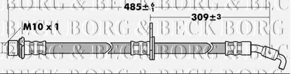 BORG & BECK BBH7388 Тормозной шланг для TOYOTA (Тойота/тоета) BORG & BECK BBH7388 Тормозной шланг для TOYOTA (Тойота/тоета)