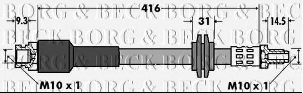 BORG & BECK BBH7425 Тормозной шланг для FIAT (Фиат) BORG & BECK BBH7425 Тормозной шланг для FIAT (Фиат)