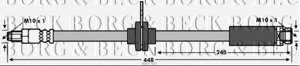 BORG & BECK BBH7587 Тормозной шланг для FORD (Форд) BORG & BECK BBH7587 Тормозной шланг для FORD (Форд)