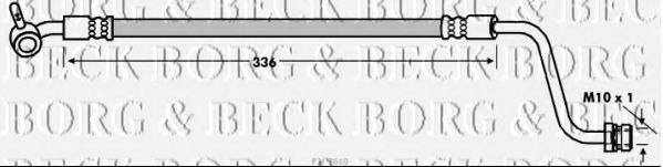 BORG & BECK BBH7610 Тормозной шланг для HYUNDAI VERACRUZ (Хендай Vэраcруз) BORG & BECK BBH7610 Тормозной шланг для HYUNDAI VERACRUZ (Хендай Vэраcруз)