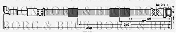 BORG & BECK BBH7639 Тормозной шланг для MAZDA (Мазда) BORG & BECK BBH7639 Тормозной шланг для MAZDA (Мазда)