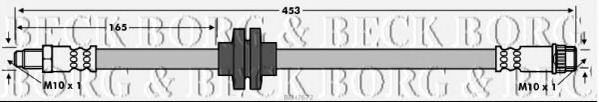 BORG & BECK BBH7672 Тормозной шланг для RENAULT MEGANE CC (Рено Меган сс) BORG & BECK BBH7672 Тормозной шланг для RENAULT MEGANE CC (Рено Меган сс)