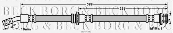BORG & BECK BBH7700 Тормозной шланг для NISSAN TIIDA (Ниссан Т2да) BORG & BECK BBH7700 Тормозной шланг для NISSAN TIIDA (Ниссан Т2да)