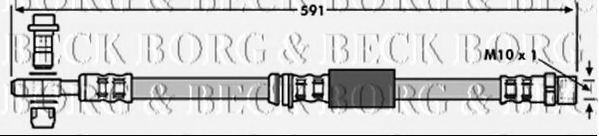 BORG & BECK BBH7746 Тормозной шланг для SKODA OCTAVIA (Шкода Октавия) BORG & BECK BBH7746 Тормозной шланг для SKODA OCTAVIA (Шкода Октавия)