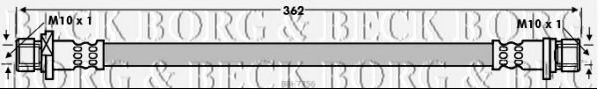 BORG & BECK BBH7756 Тормозной шланг для HONDA JAZZ II (Хонда Джаз 2) BORG & BECK BBH7756 Тормозной шланг для HONDA JAZZ II (Хонда Джаз 2)