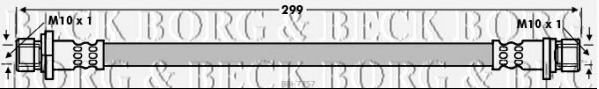 BORG & BECK BBH7757 Тормозной шланг для HONDA JAZZ II (Хонда Джаз 2) BORG & BECK BBH7757 Тормозной шланг для HONDA JAZZ II (Хонда Джаз 2)