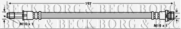 BORG & BECK BBH7782 Тормозной шланг для FORD (Форд) BORG & BECK BBH7782 Тормозной шланг для FORD (Форд)