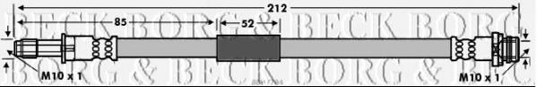 BORG & BECK BBH7784 Тормозной шланг для FORD (Форд) BORG & BECK BBH7784 Тормозной шланг для FORD (Форд)