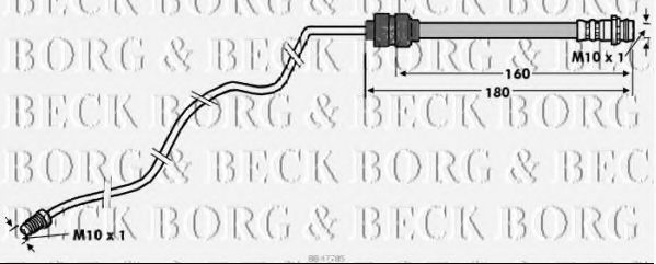 BORG & BECK BBH7785 Тормозной шланг для FORD (Форд) BORG & BECK BBH7785 Тормозной шланг для FORD (Форд)