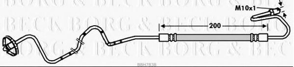 BORG & BECK BBH7838 Тормозной шланг для CITROËN C4 I (CитроËн С4 и) BORG & BECK BBH7838 Тормозной шланг для CITROËN C4 I (CитроËн С4 и)