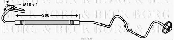 BORG & BECK BBH7839 Тормозной шланг для CITROËN C4 I (CитроËн С4 и) BORG & BECK BBH7839 Тормозной шланг для CITROËN C4 I (CитроËн С4 и)