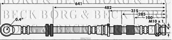 BORG & BECK BBH7932 Тормозной шланг для MITSUBISHI (Митсубиши/митсубиси) BORG & BECK BBH7932 Тормозной шланг для MITSUBISHI (Митсубиши/митсубиси)