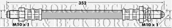 BORG & BECK BBH6158 Тормозной шланг для FORD (Форд) BORG & BECK BBH6158 Тормозной шланг для FORD (Форд)